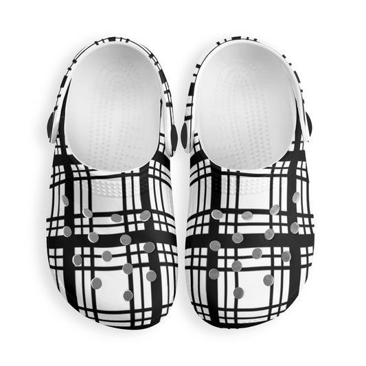✨Happy Tartan - Happy FEET - Kids Classic Clogs✨