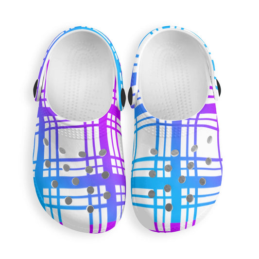 ✨Happy Tartan - Happy FEET - Kids Classic Clogs✨