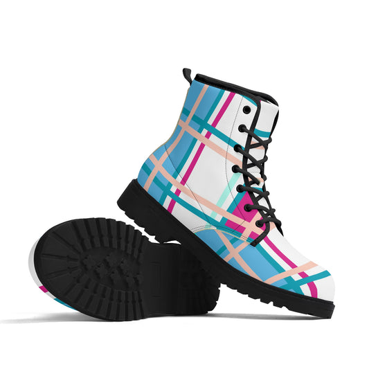 Scottish Island Sky Tartan Women's Leather Boots - Free P&P Worldwide