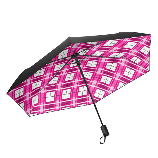 'Arran Sky' Happy Tartan Fully Auto Open & Close Umbrella Printing Inside - Free P&P Worldwide