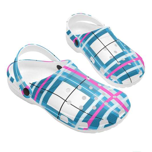 Happy Tartan Adult Classic Clogs - FREE P&P Worldwide