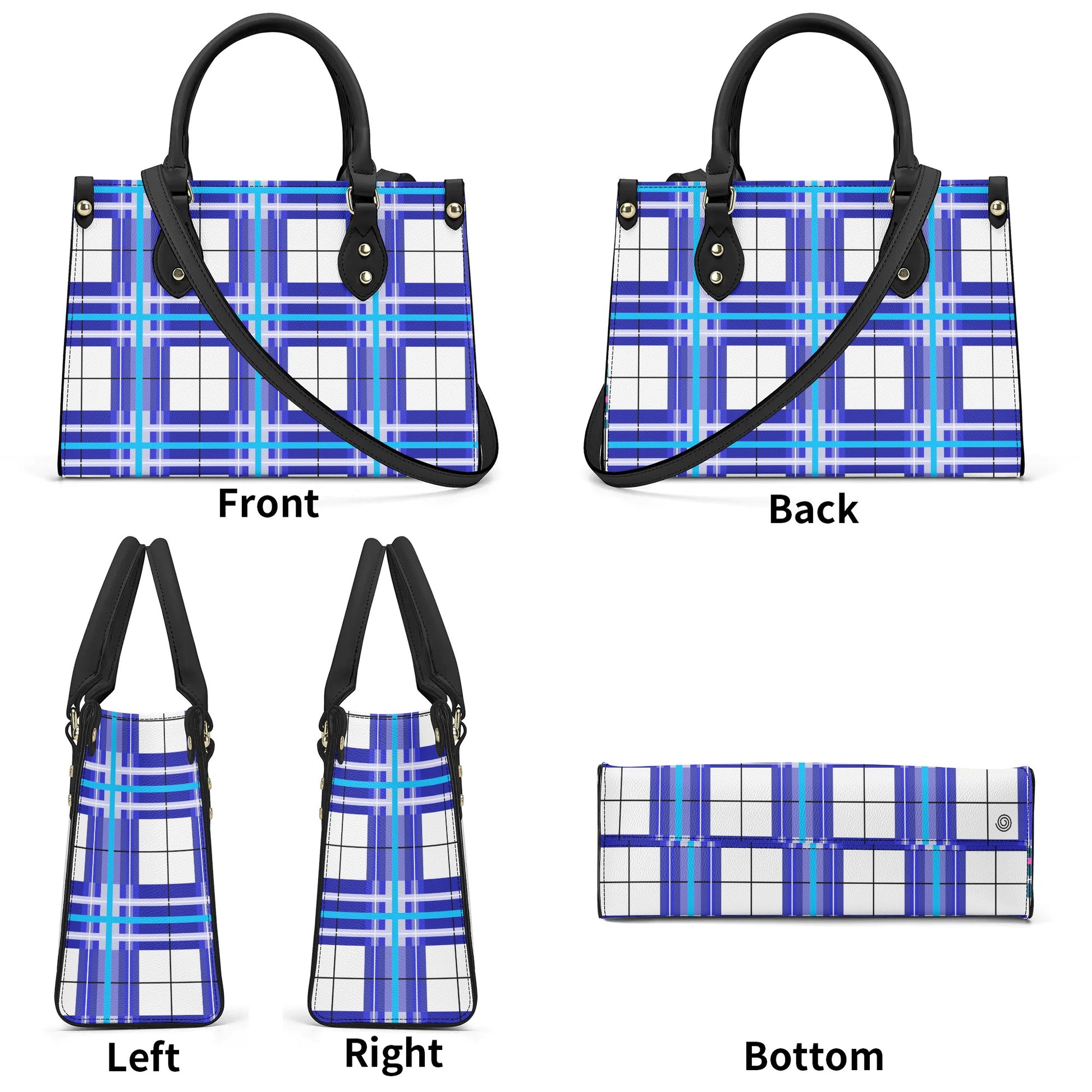 Tartan Handbag – 'Cumbrae Sky' | Happy Tartan® - Happy Tartan