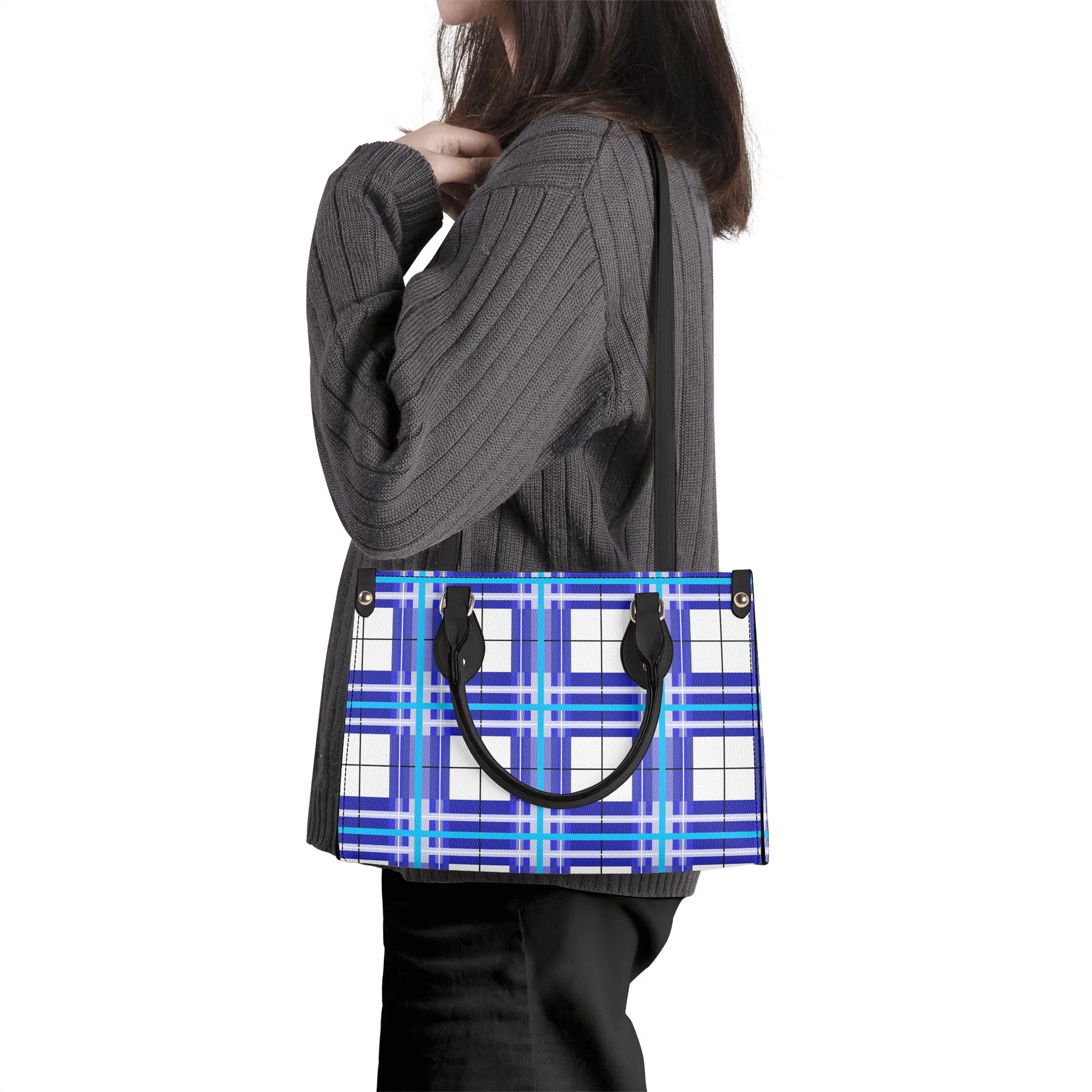 Tartan Handbag – 'Cumbrae Sky' | Happy Tartan® - Happy Tartan