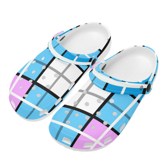 Happy Tartan Adult Classic Clogs - FREE P&P Worldwide