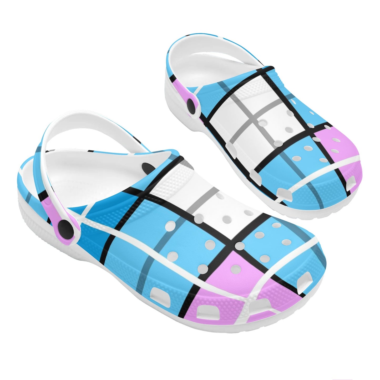 Happy Tartan Adult Classic Clogs - FREE P&P Worldwide