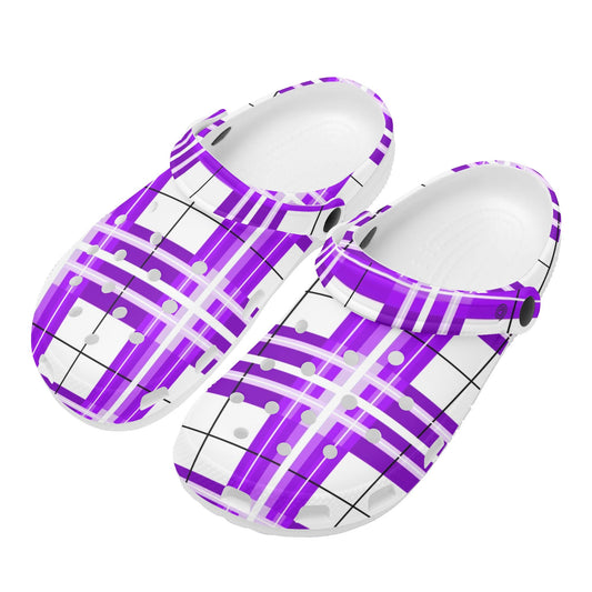 Happy Tartan Adult Classic Clogs - FREE P&P Worldwide