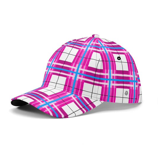 'Islay Sky' Happy Tartan Print Baseball Cap - Free p&p Worldwide