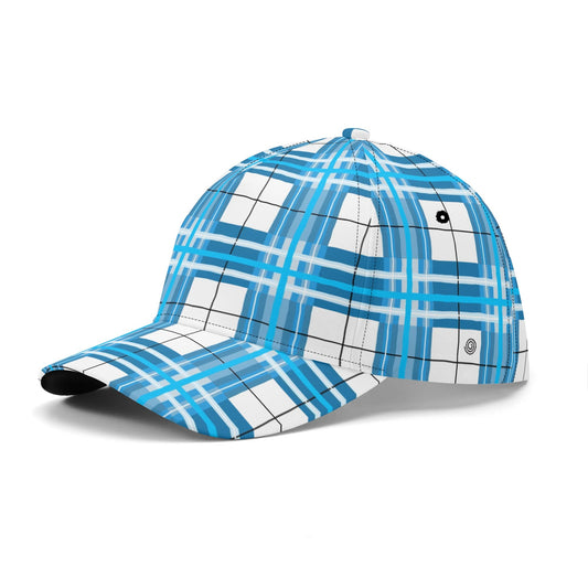 'Jura Sky' Happy Tartan Print Baseball Cap - Free p&p Worldwide