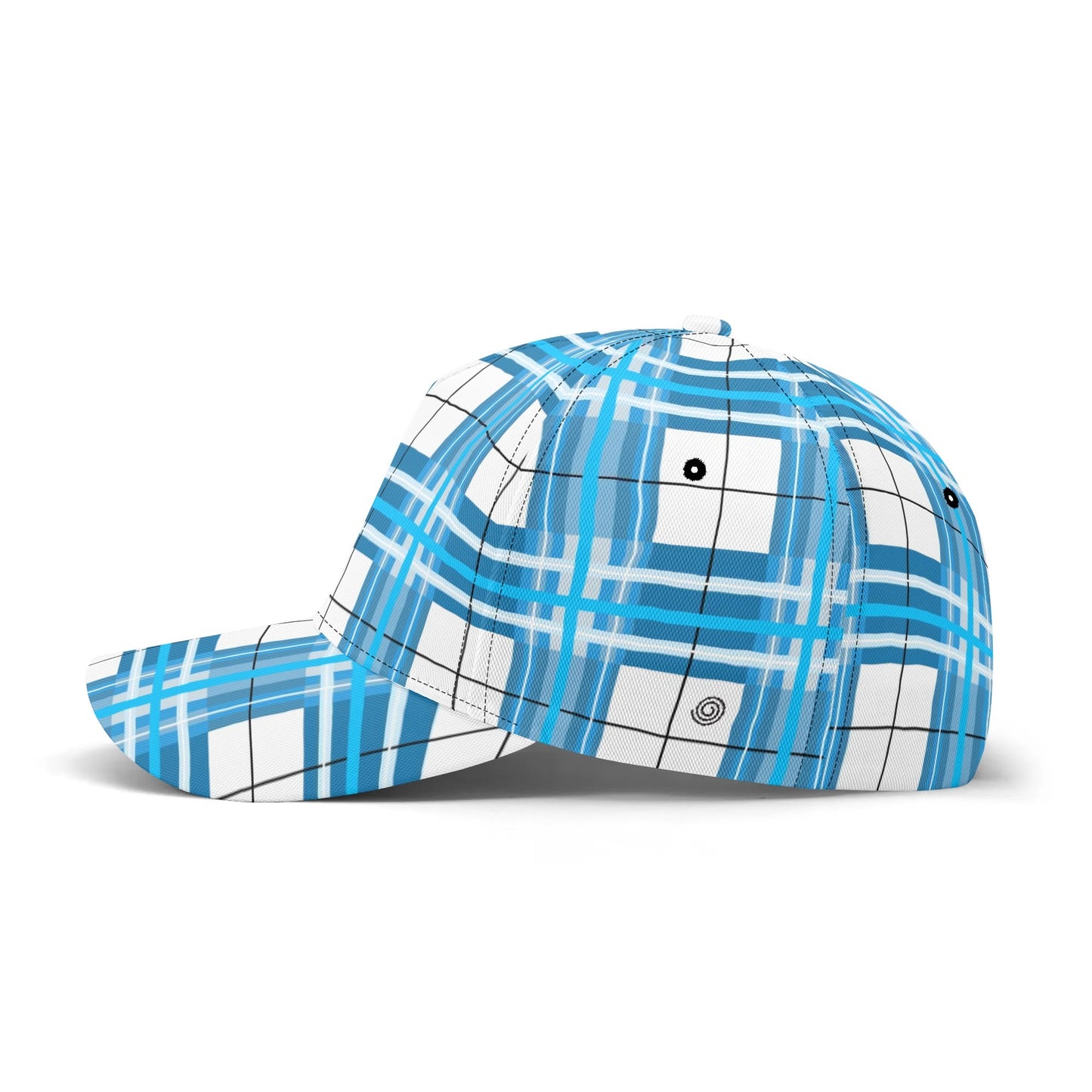 'Jura Sky' Happy Tartan Print Baseball Cap - Free p&p Worldwide