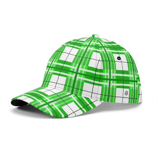 'Colonsay Sky' Happy Tartan Print Baseball Cap - Free p&p Worldwide