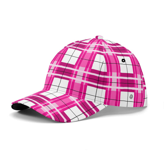 'Arran Sky' Happy Tartan Print Baseball Cap - Free p&p Worldwide