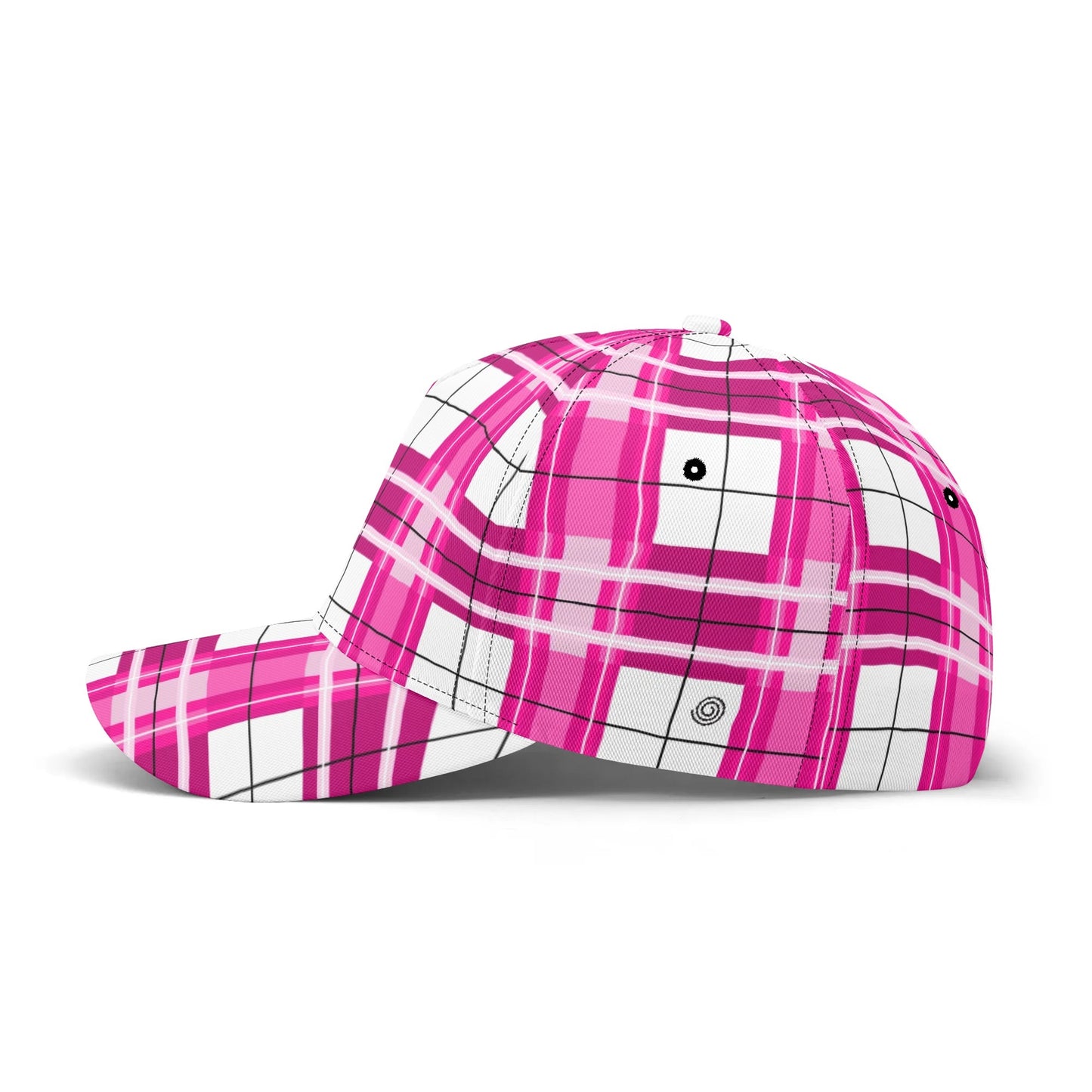 'Arran Sky' Happy Tartan Print Baseball Cap - Free p&p Worldwide