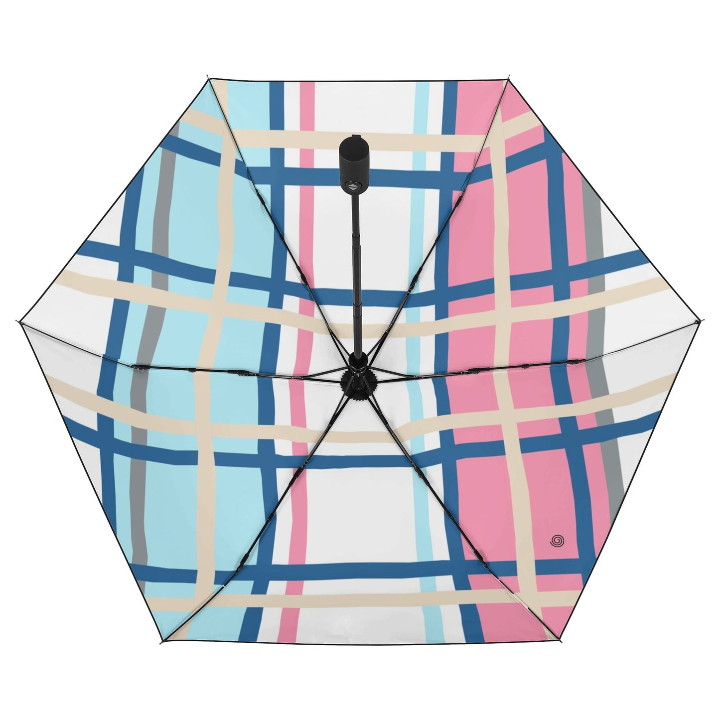 'Ettrick Bay, Bute' Happy Tartan Fully Auto Open & Close Umbrella Printing Outside - Free P&P Worldwide