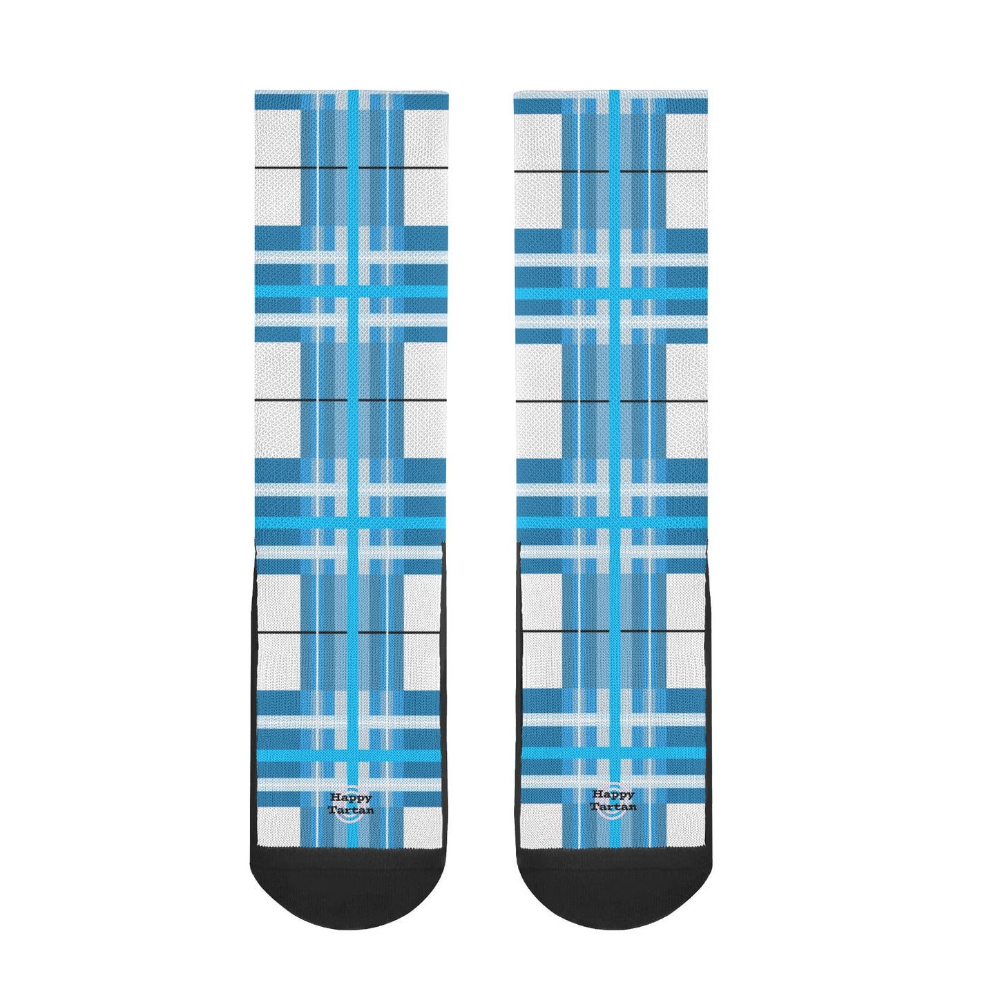 Happy Tartan Crew Socks - Free p&p Worldwide