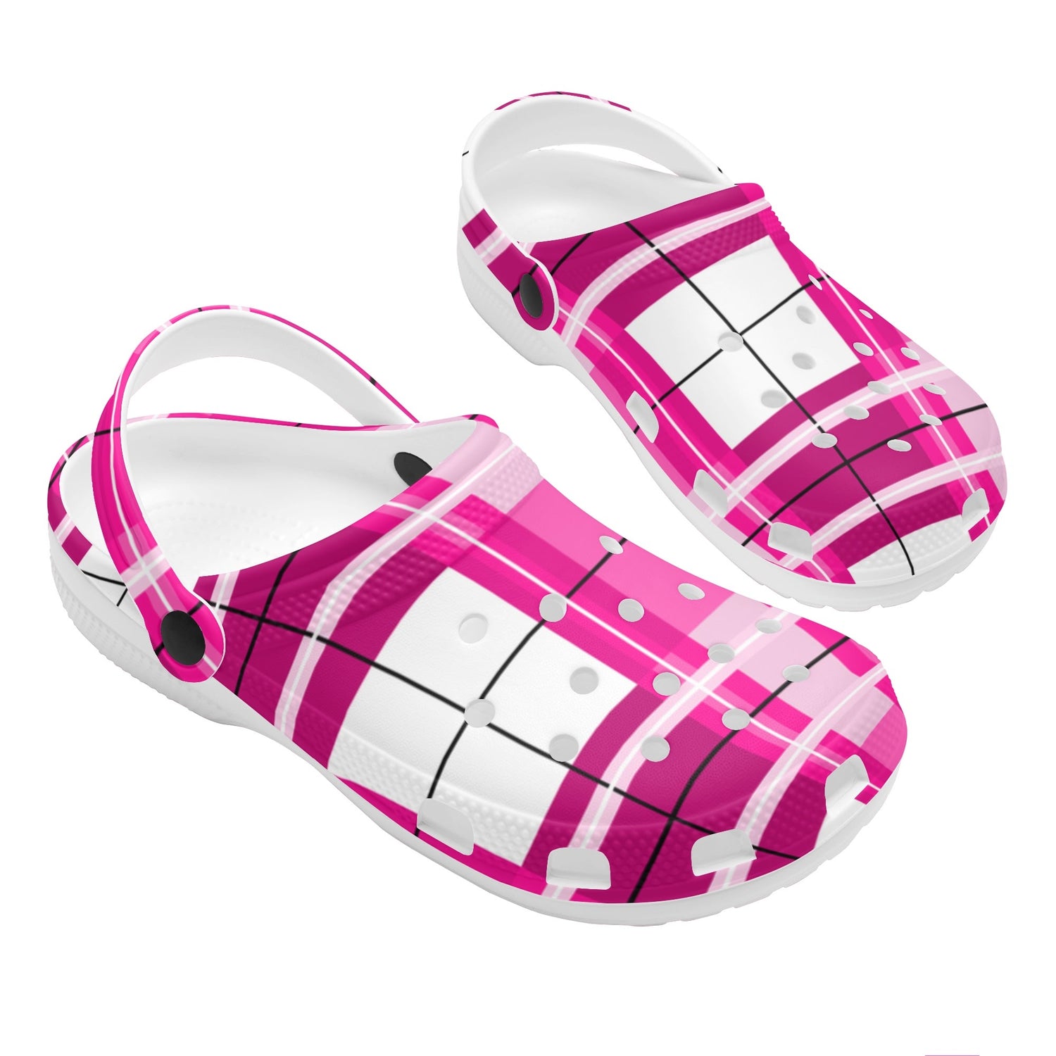 Adult Classic Clogs – 'Arran Sky' Tartan | Happy Tartan® - Happy Tartan