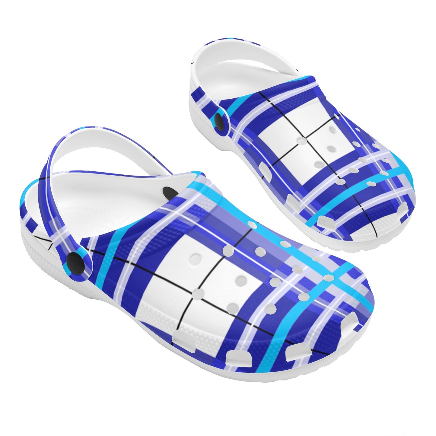 ✨'Cumbrae Sky' Happy Tartan® Adult Classic Clogs✨