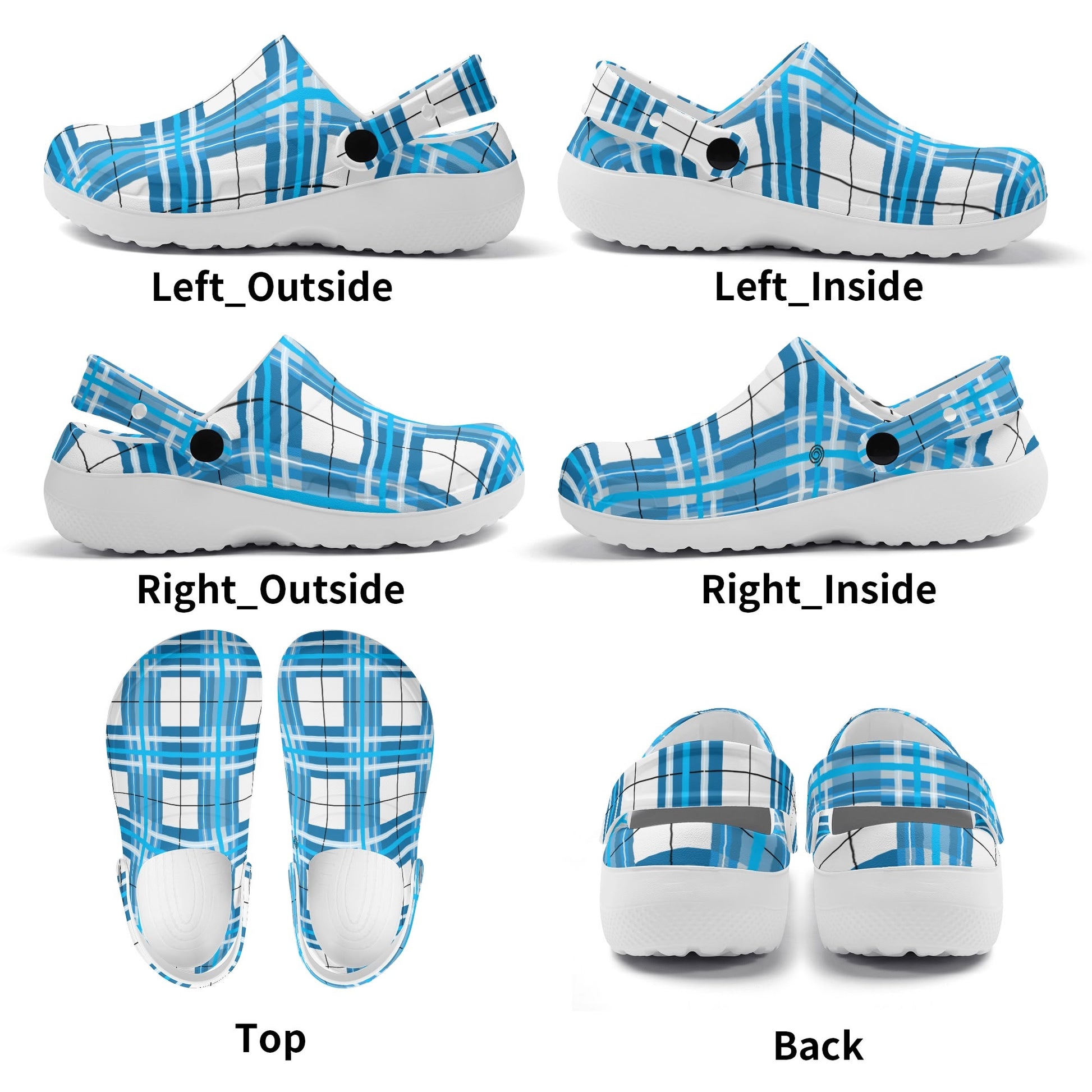 ✨'Jura' Happy Tartan® Adult Soft Clog Nurses with no holes✨ - Happy Tartan