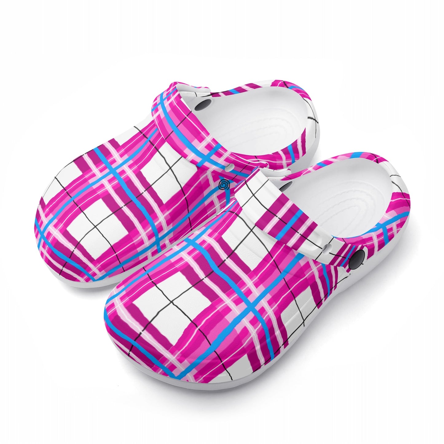 ✨'Islay' Happy Tartan® Adult Soft Nurse Clogs with no holes✨ - Happy Tartan