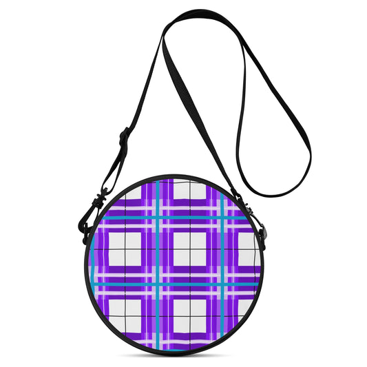 ✨'Gigha Sky' Happy Tartan® Round Bag✨ - Happy Tartan