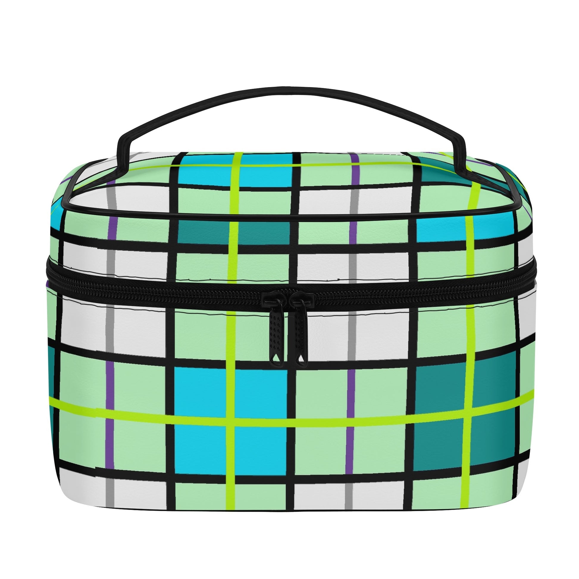 Tartan Cosmetic Case – 'Clyde Sky Green' | Happy Tartan® - Happy Tartan