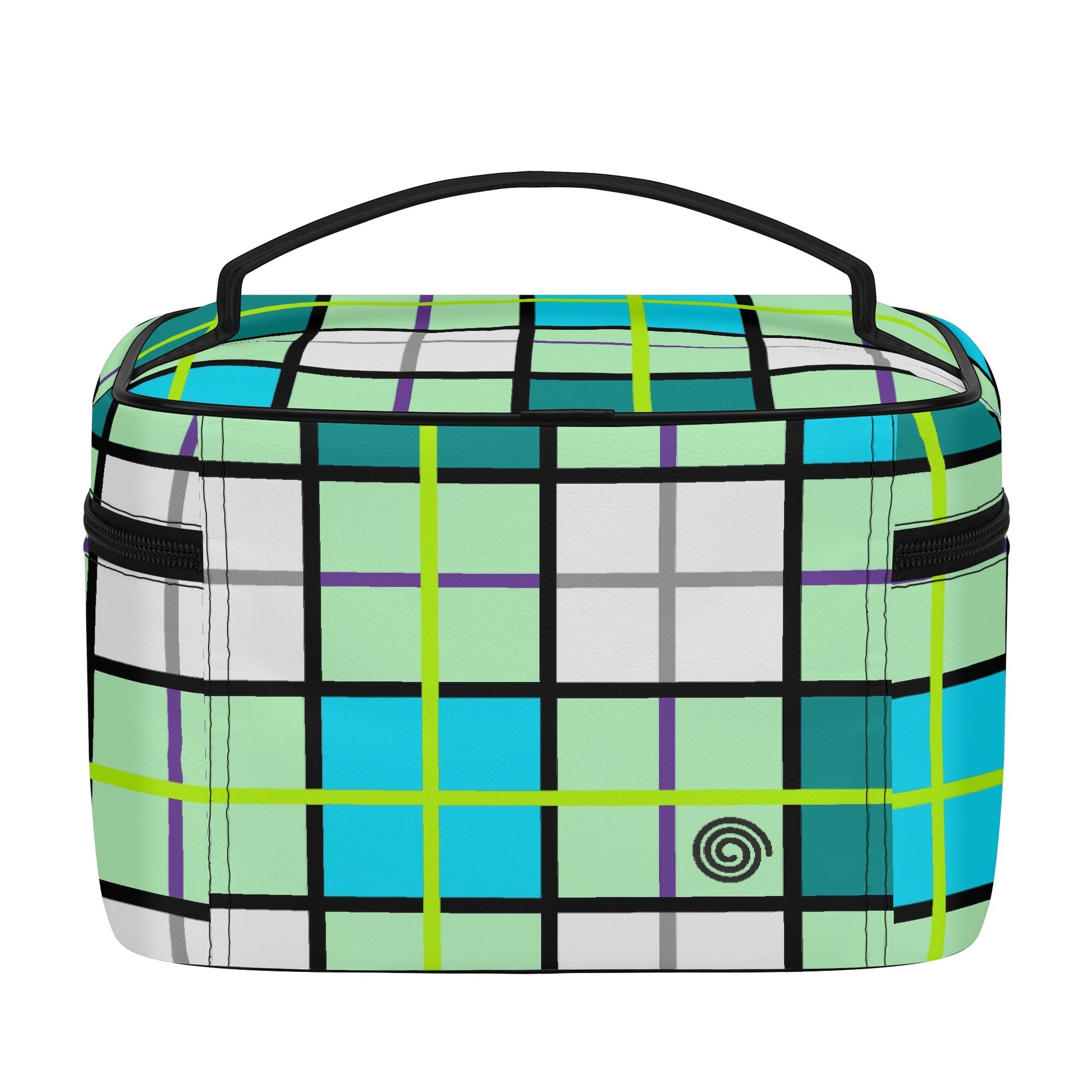 Tartan Cosmetic Case – 'Clyde Sky Green' | Happy Tartan® - Happy Tartan