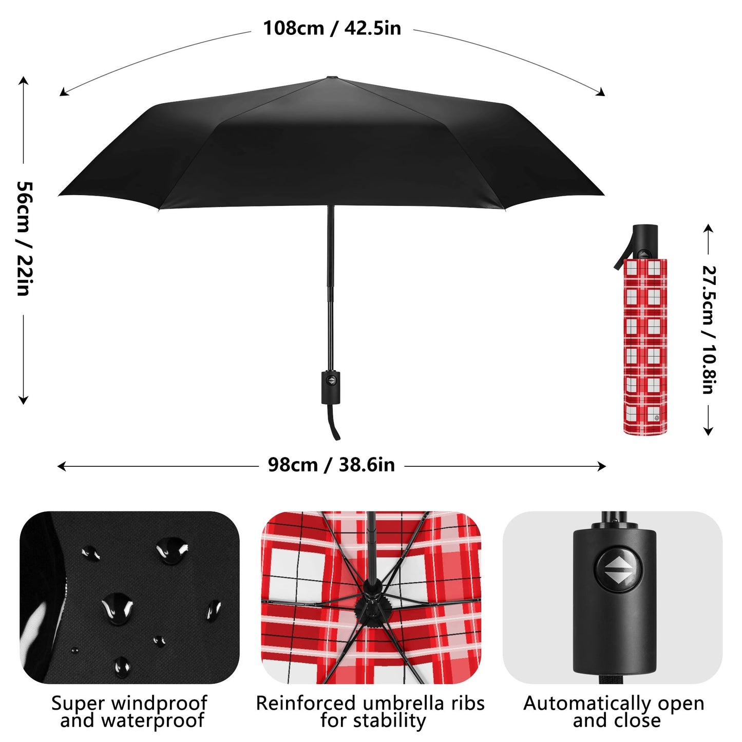 ✨'Mull Sky' Happy Tartan® Umbrella✨