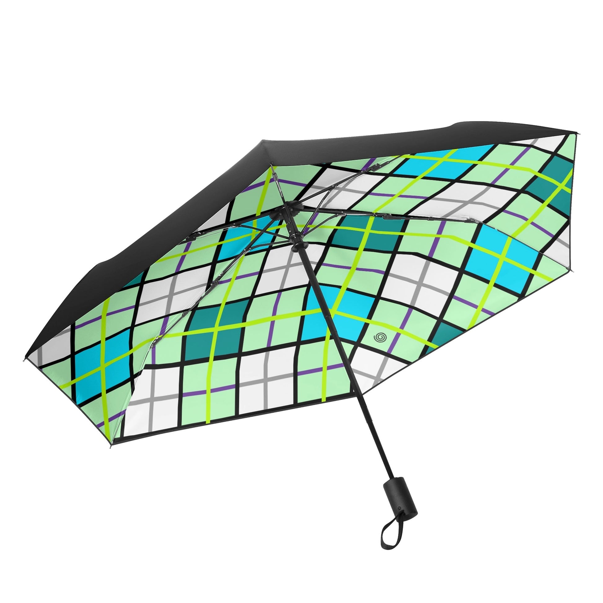Umbrella - 'Clyde Sky Green' Tartan | Happy Tartan® - Happy Tartan