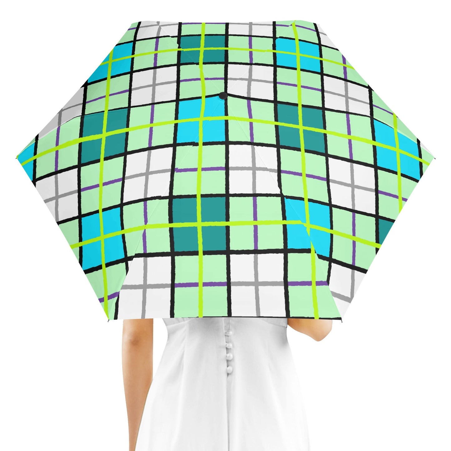 ✨'Clyde Sky Green' Happy Tartan® Umbrella✨