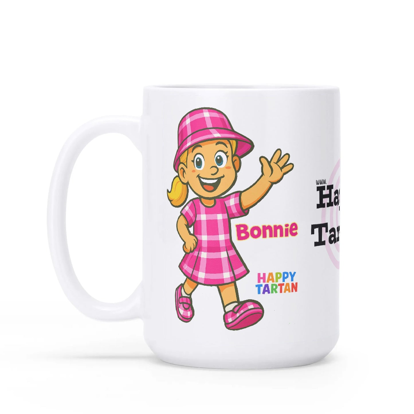 ☕ Bonnie’s Classic White Glossy Mug (15 oz)