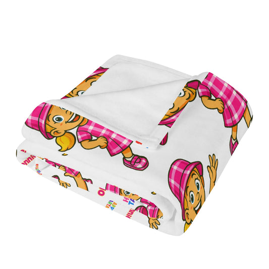 ❤️ Bonnie's Happy Tartan Kids’ Soft Flannel Blanket 4 Sizes ❤️