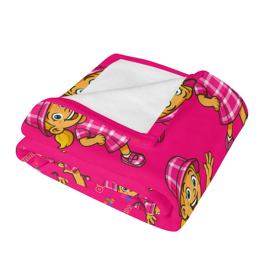 ❤️ Bonnie's Happy Tartan Kids’ Soft Flannel Blanket 4 Sizes ❤️