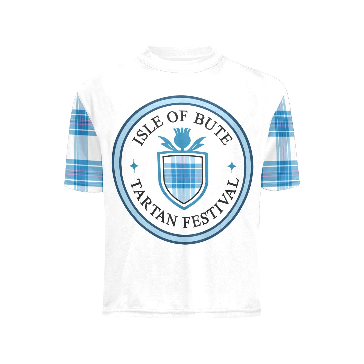 Isle of Bute Tartan Festival Youth T - Blue