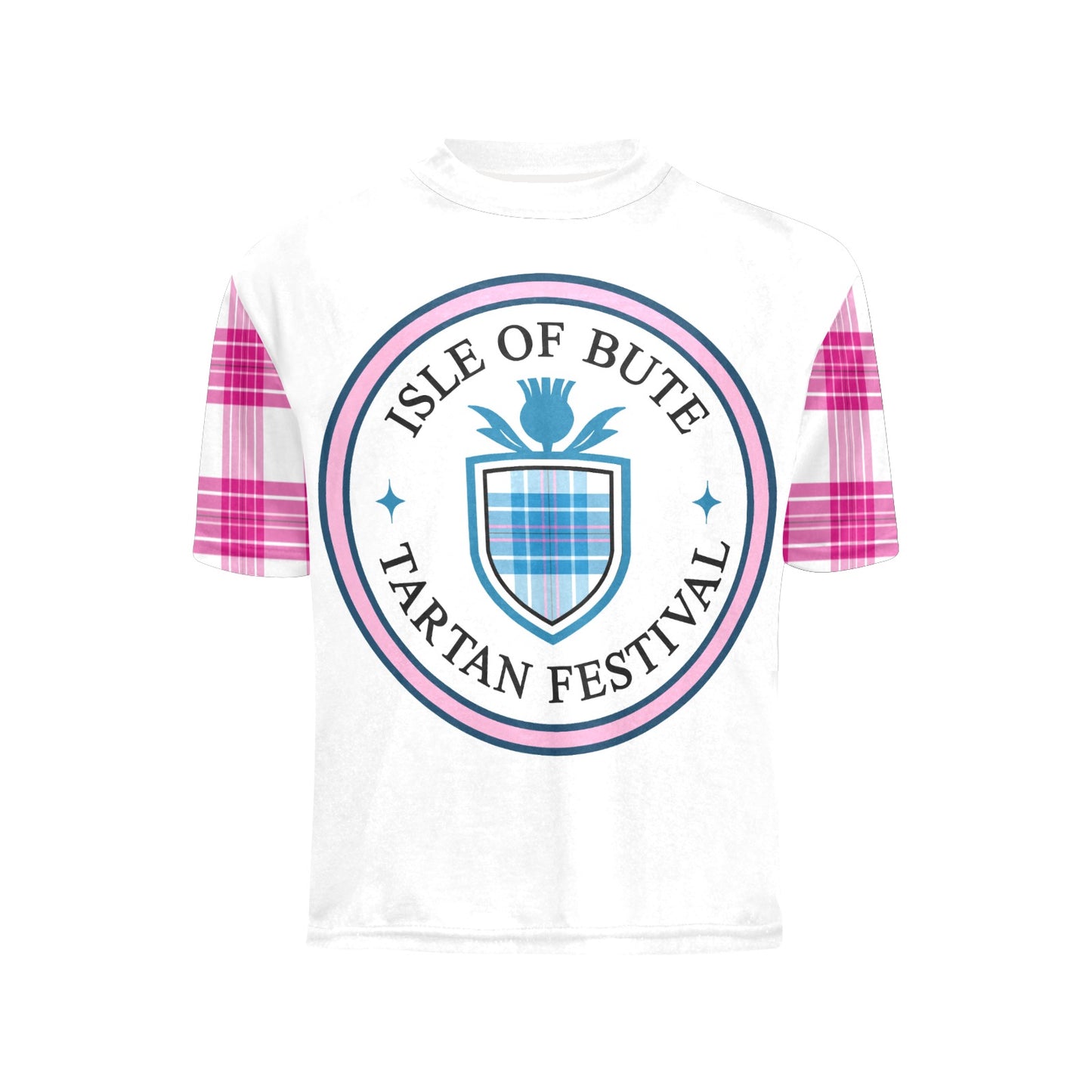 Isle of Bute Tartan Festival Youth T - Pink