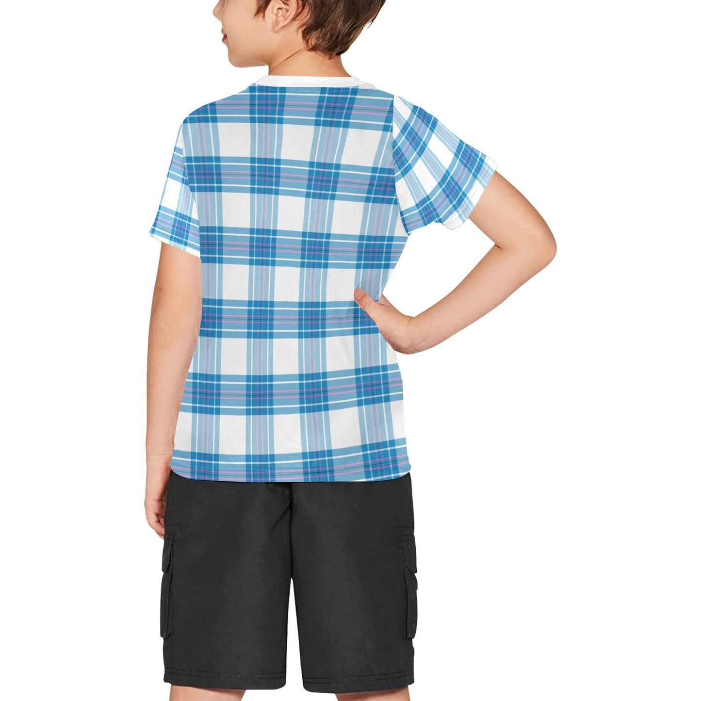 Isle of Bute Tartan Festival Youth T - Blue