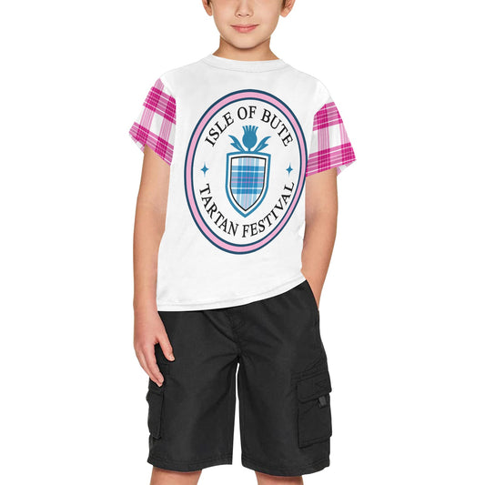 Isle of Bute Tartan Festival Youth T - Pink