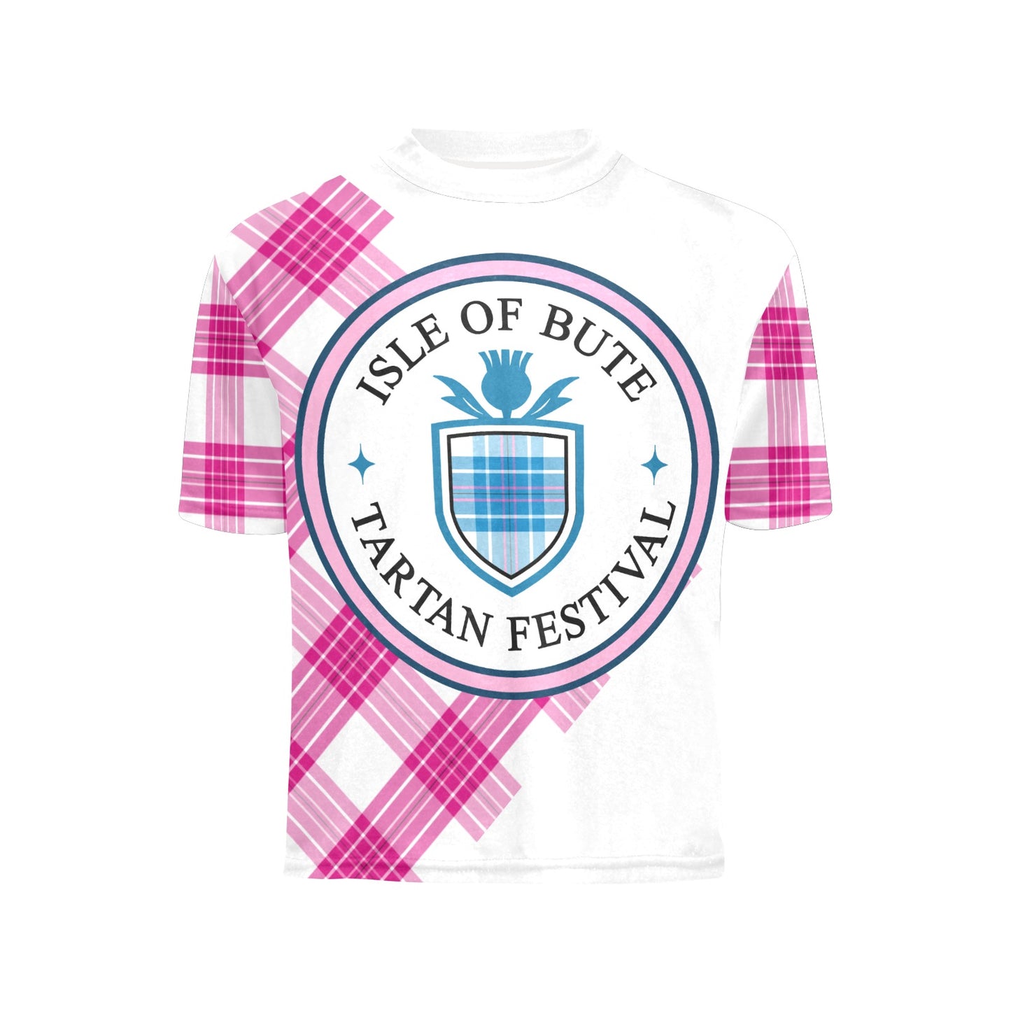 Isle of Bute Tartan Festival Youth T - Pink