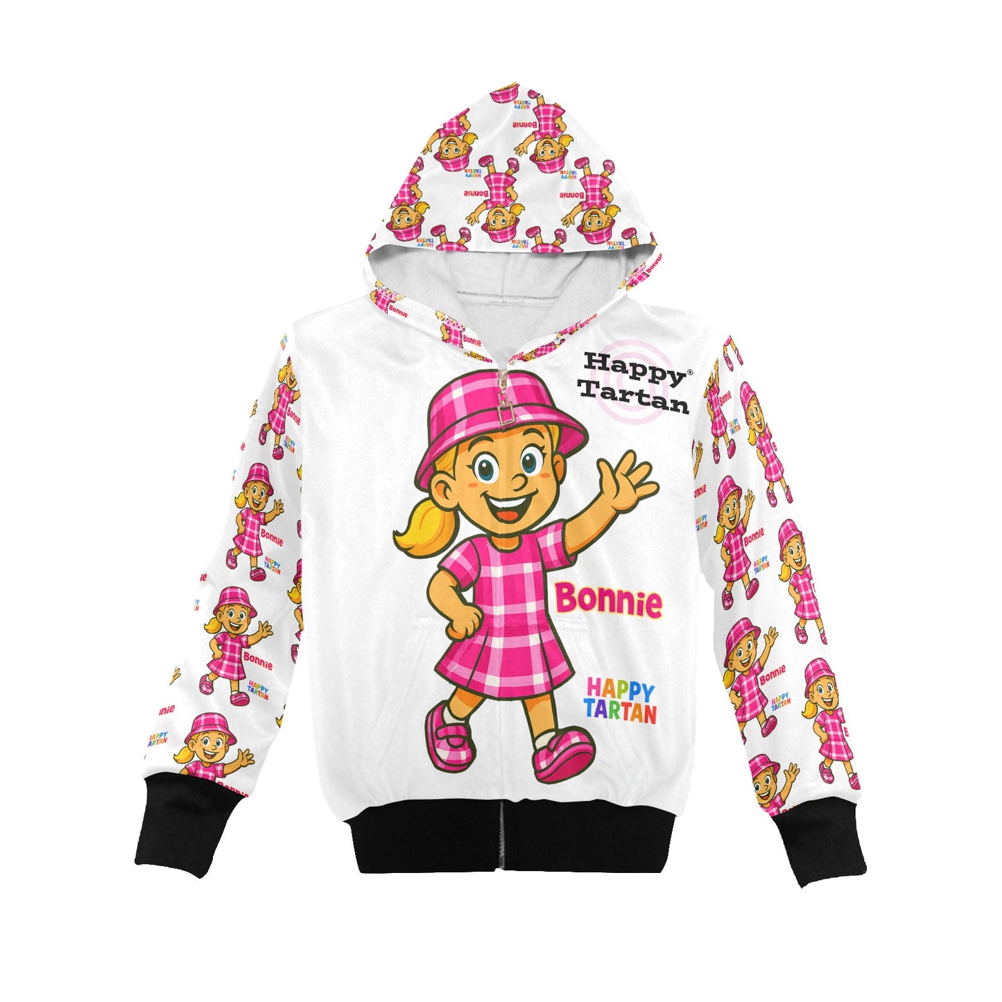 🧥 Bonnie's Little Girls’ Zip-Up Hoodie 🧥 Age 2 - 7 Years