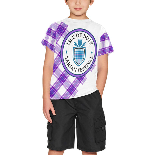 Isle of Bute Tartan Festival Youth T - Purple