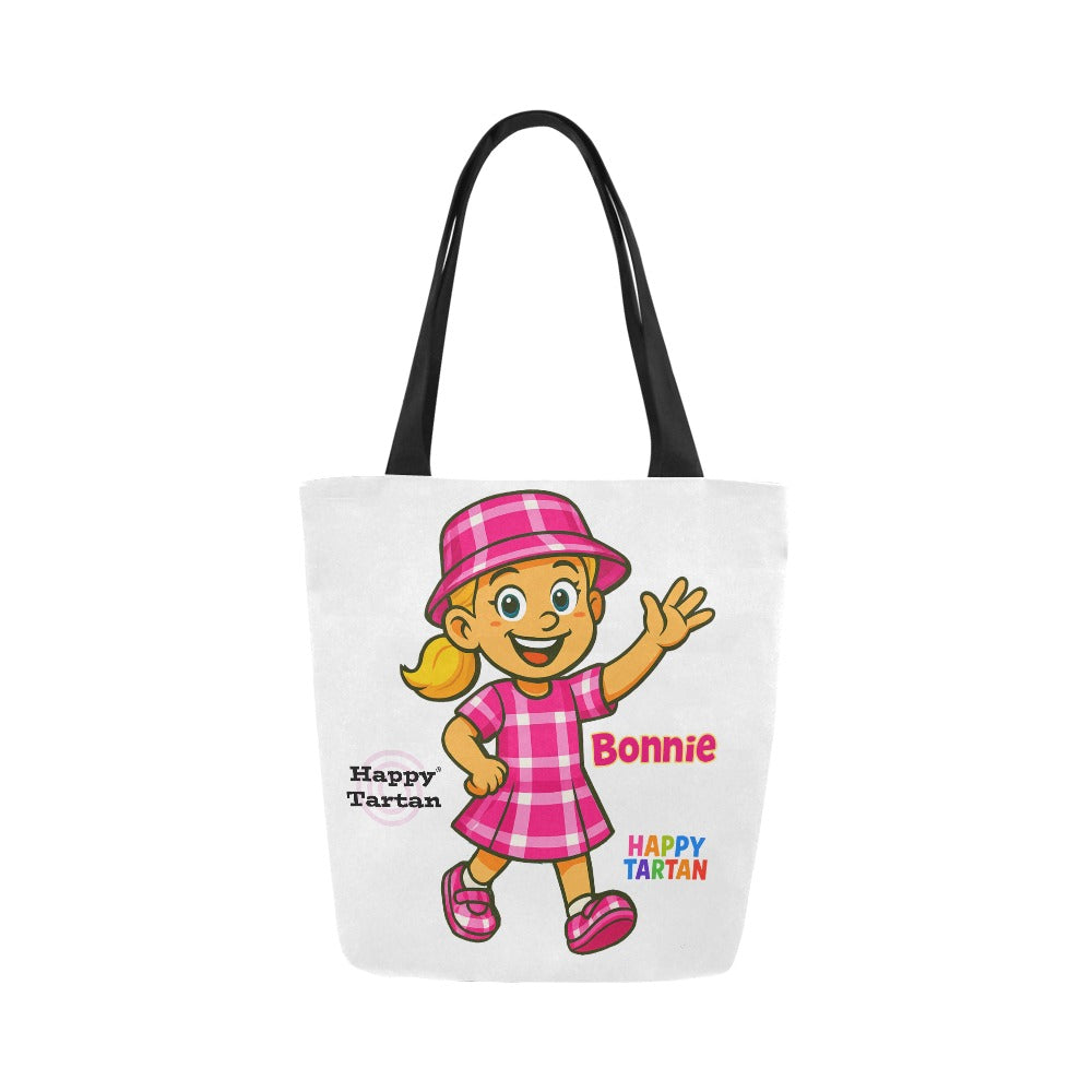 💖Bonnie's Canvas Tote Bag 💖 - Happy Tartan