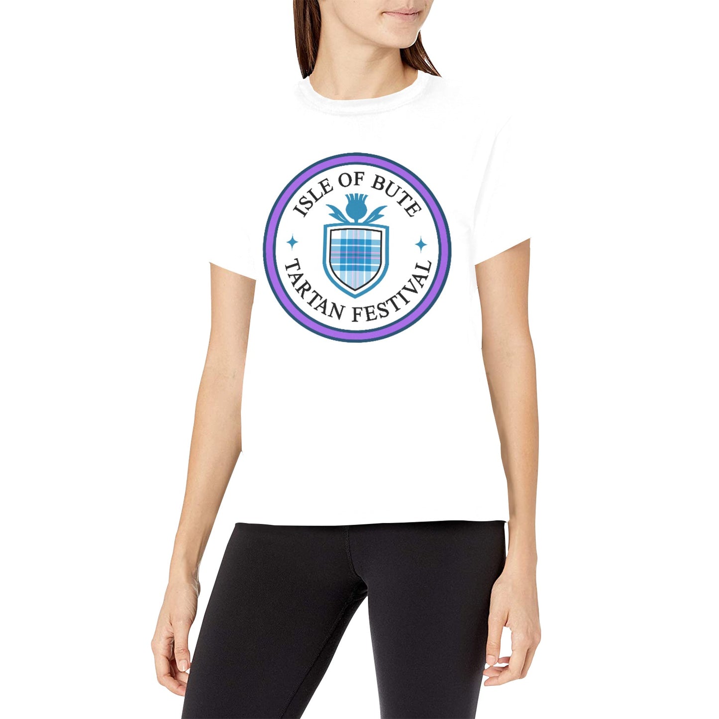 Bute Tartan Festival Women's T - Purple