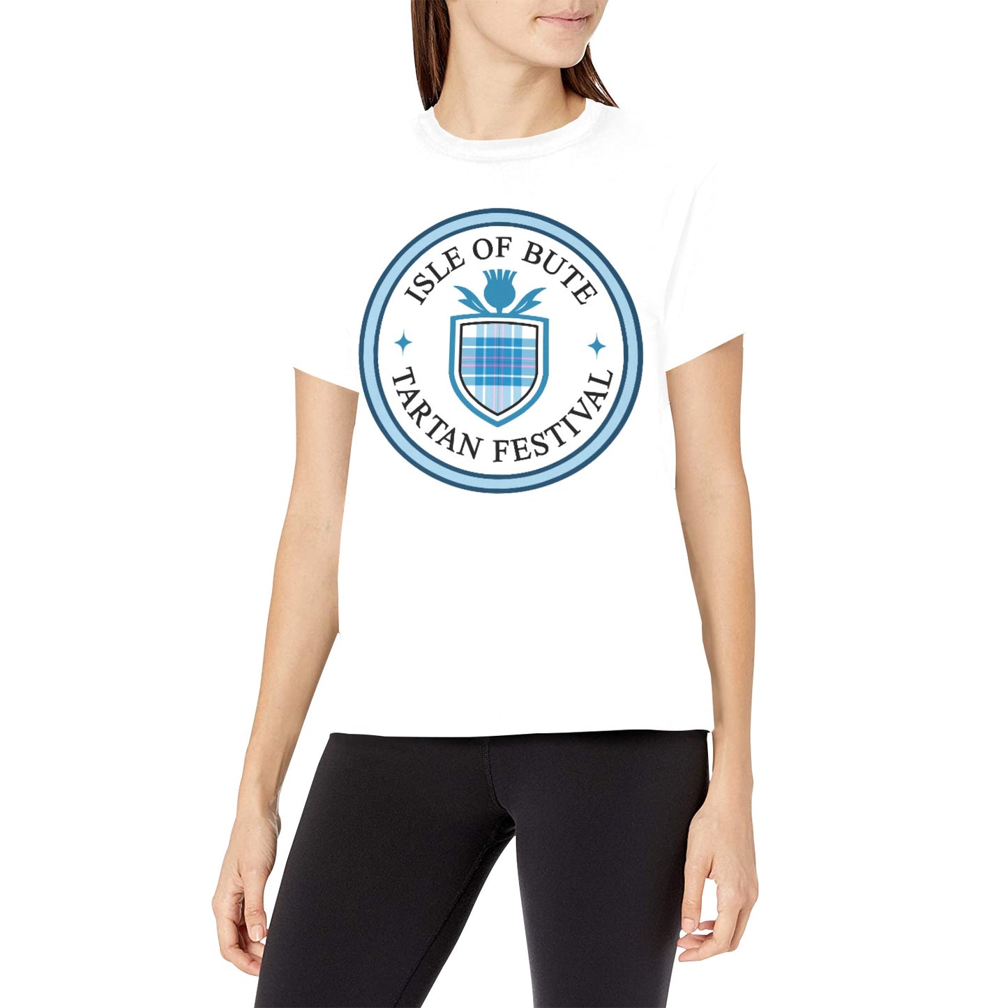 Bute Tartan Festival Women's T - Blue