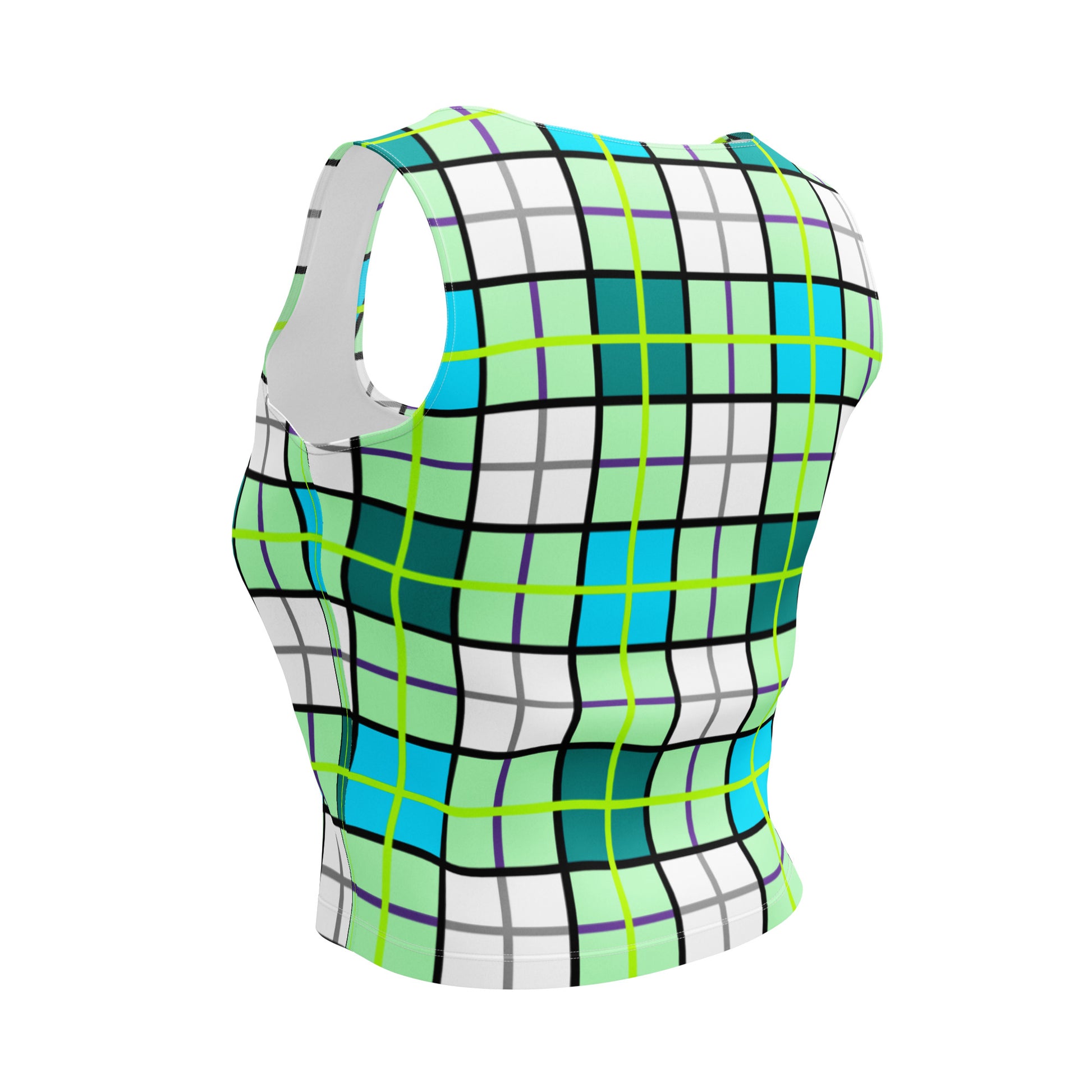 ✨Clyde Sky Green Happy Tartan® Crop Top✨ - Happy Tartan