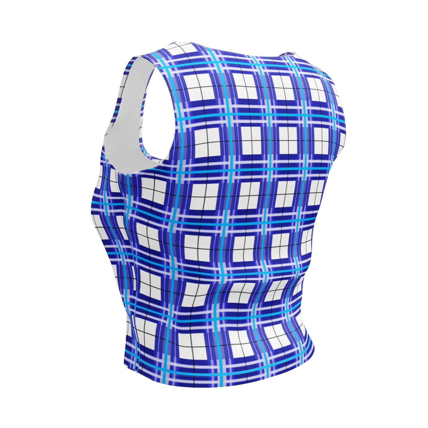 ✨'Cumbrae Sky' Happy Tartan® Crop Top ✨ - Happy Tartan
