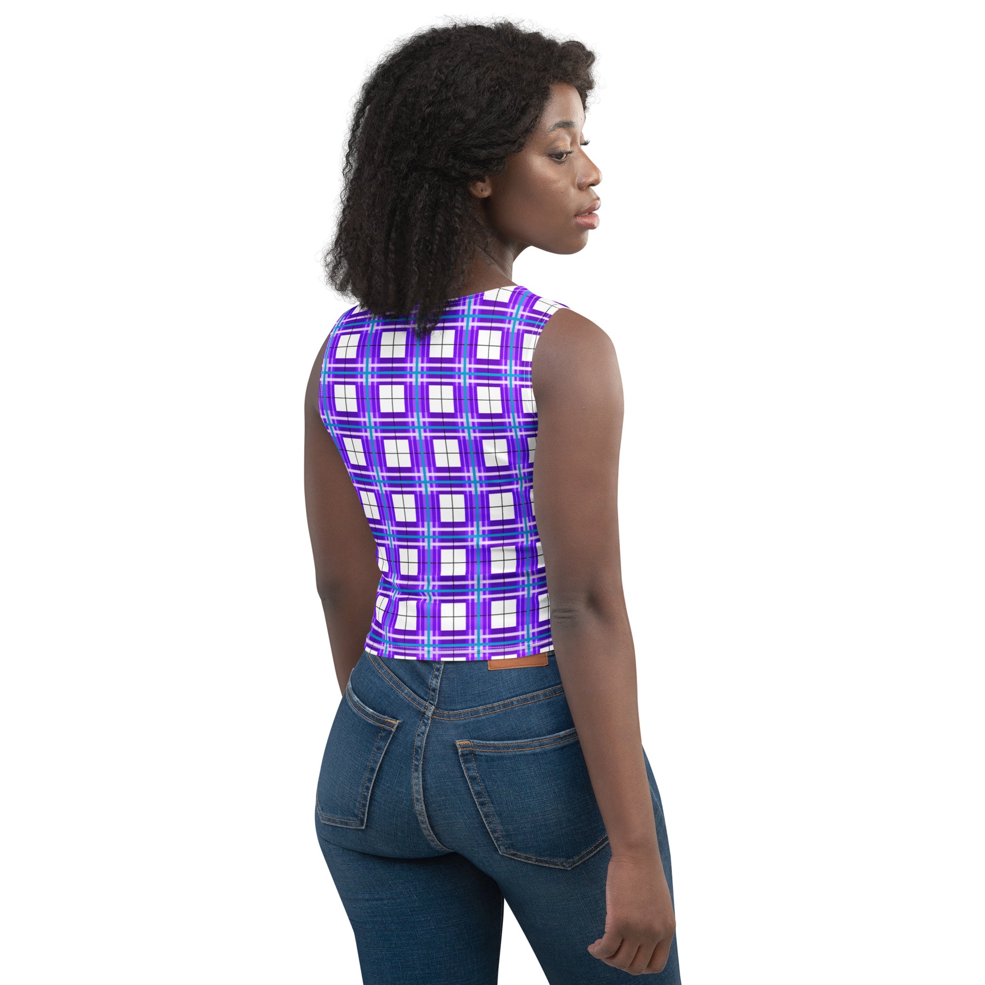 ✨'Gigha Sky' Happy Tartan® Crop Top ✨ - Happy Tartan