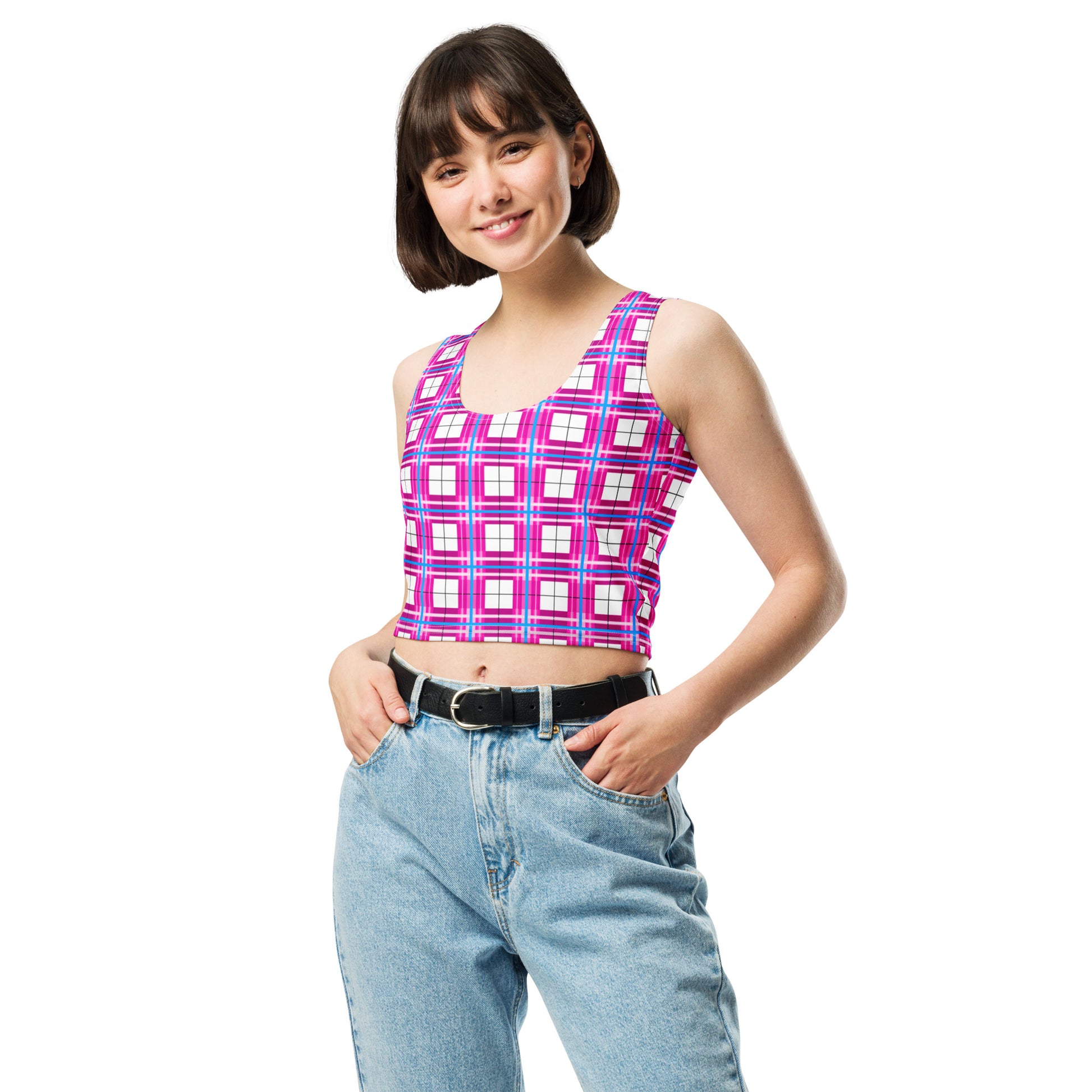 ✨'Islay Sky' Happy Tartan® Crop Top ✨ - Happy Tartan