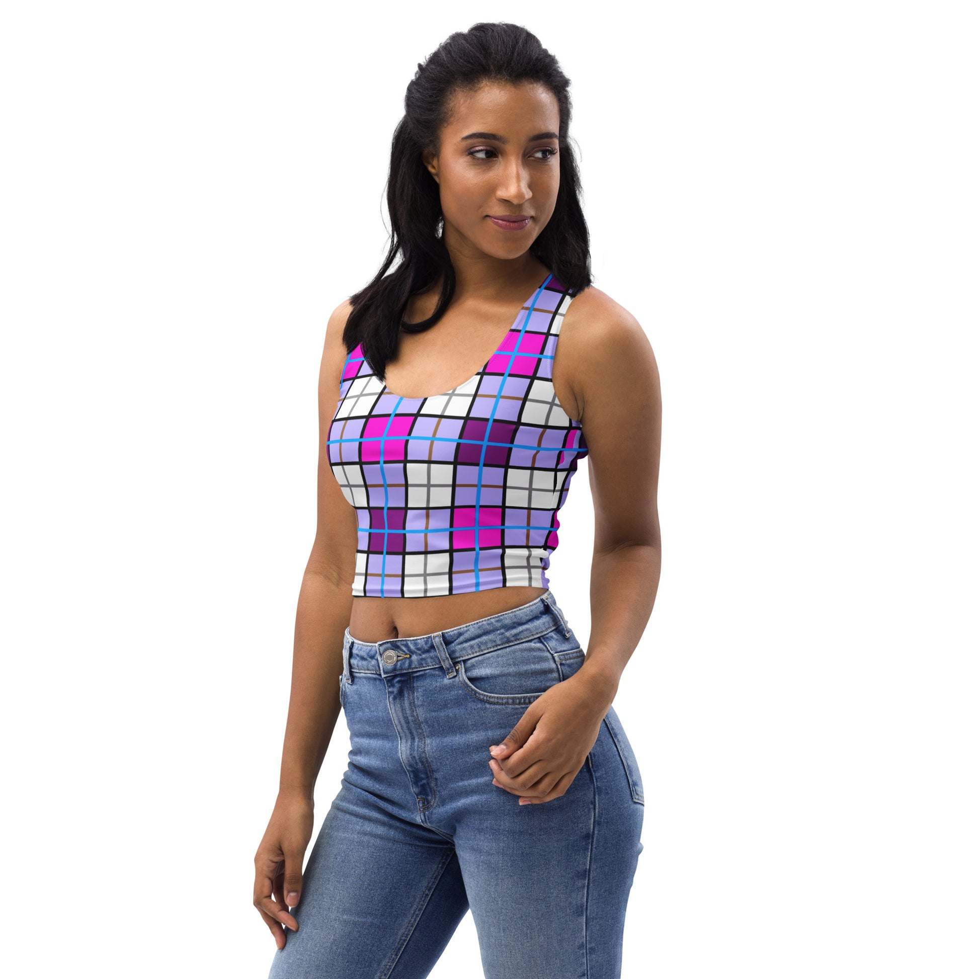✨Clyde Sky Sweet Happy Tartan® Crop Top✨ - Happy Tartan