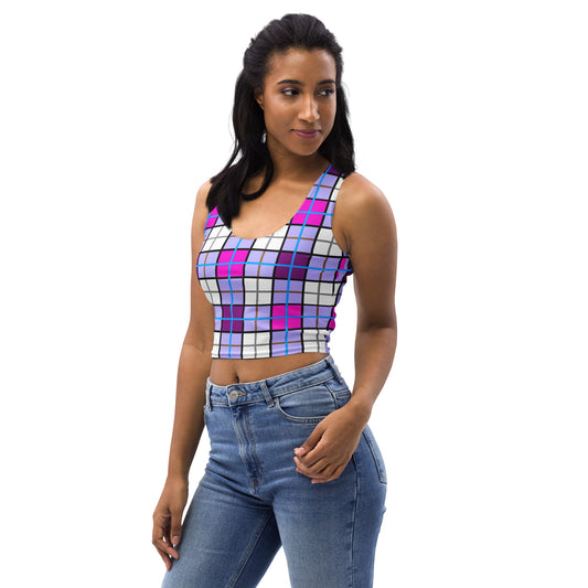 ✨Clyde Sky Sweet Happy Tartan® Crop Top✨ - Happy Tartan
