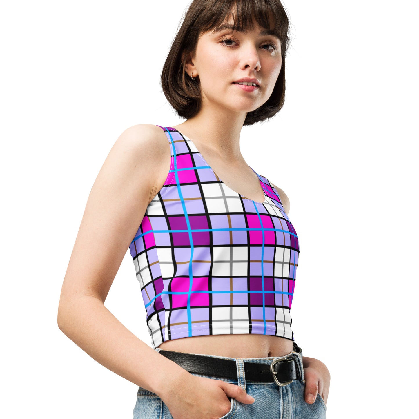 ✨Clyde Sky Sweet Happy Tartan® Crop Top✨ - Happy Tartan