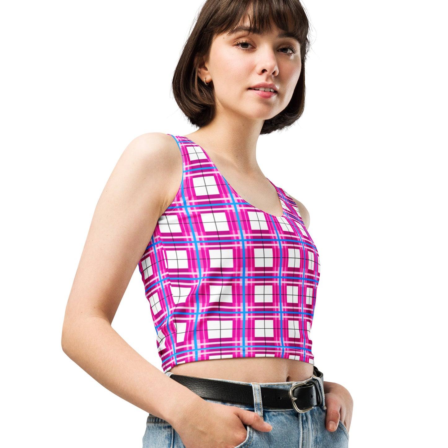 ✨'Islay Sky' Happy Tartan® Crop Top ✨ - Happy Tartan