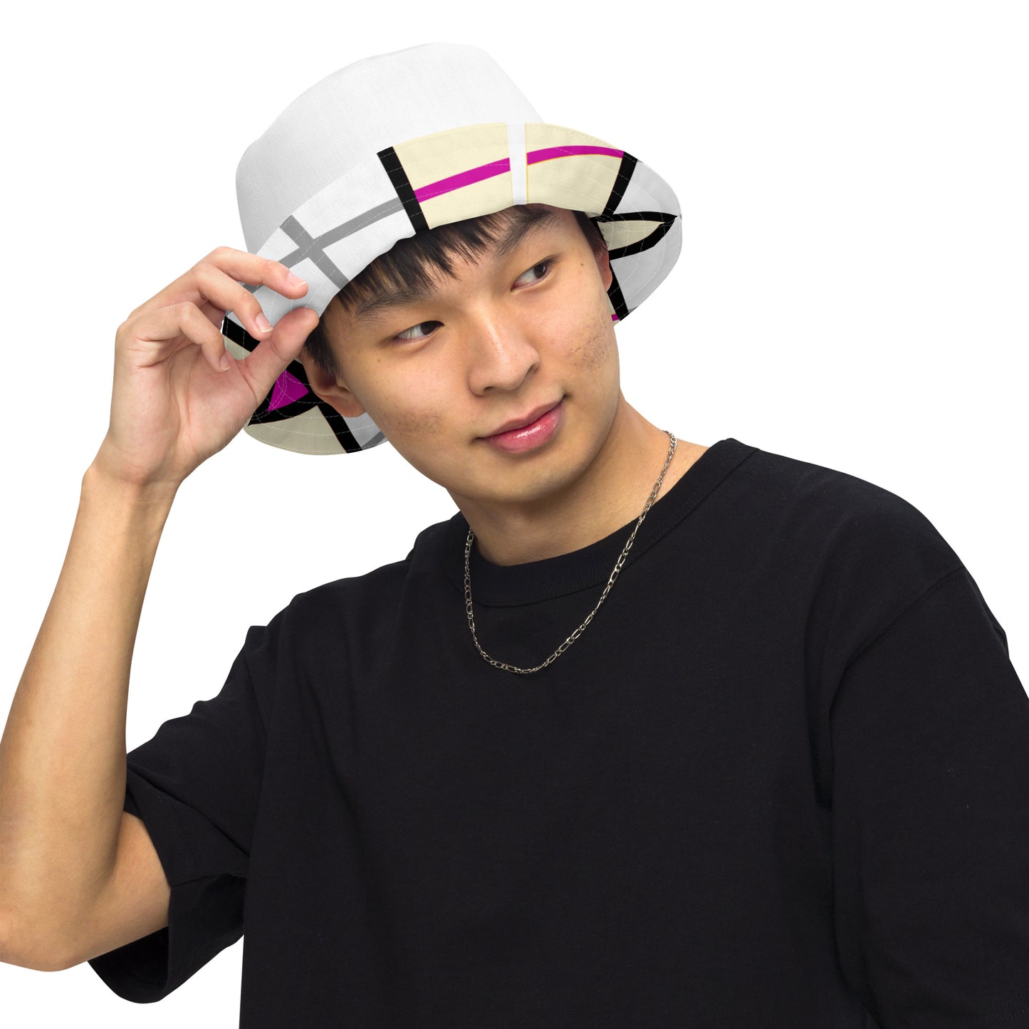 Reversible Tartan Bucket Hat – 'Clyde Sky Rhubarb' | Happy Tartan® - Happy Tartan